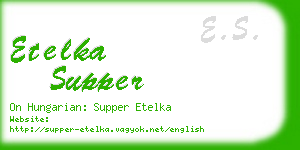 etelka supper business card